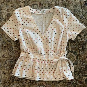 Madewell wrap top